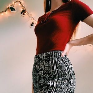 ☼ Red Forever 21 Tie Top ☼